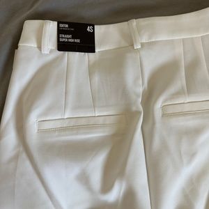 Super high waisted straight ankle pant